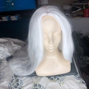 Long White Wig